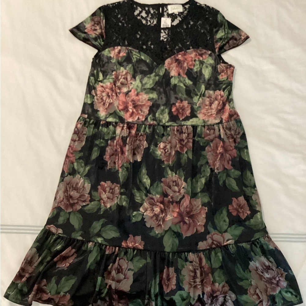 Anthro NWT crushed velvet dress